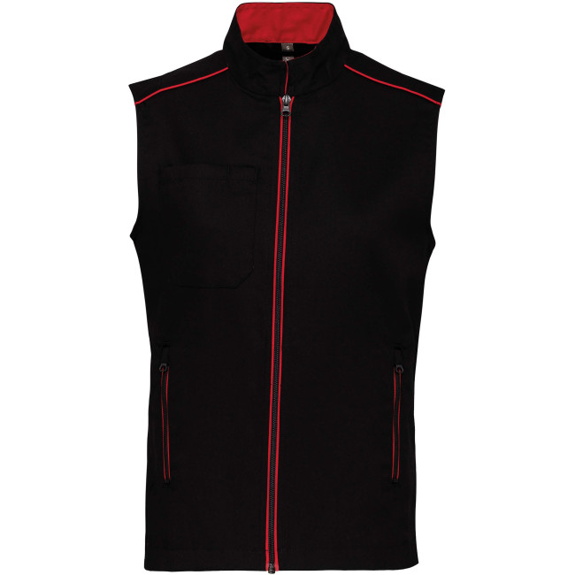 Gilet DaytoDay Homme Noir/Rouge - Kariban