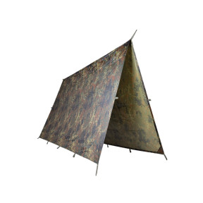 Plandeka 3m x 3m PE R/S - Flecktarn - Miltec