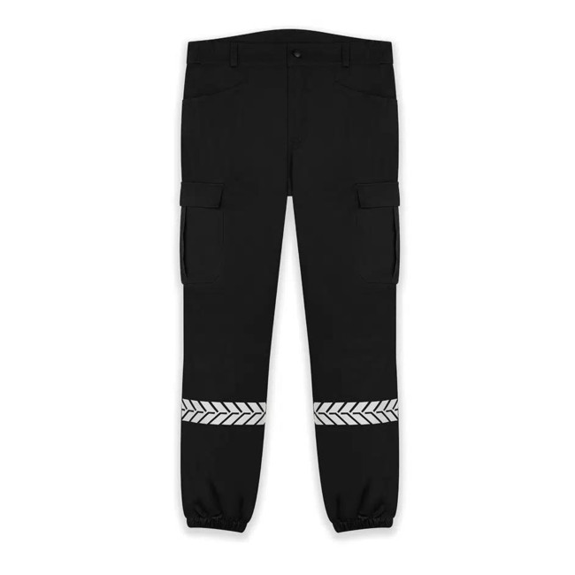 Broek Particuliere Beveiliging met HV band Zwart - Safetek by GK