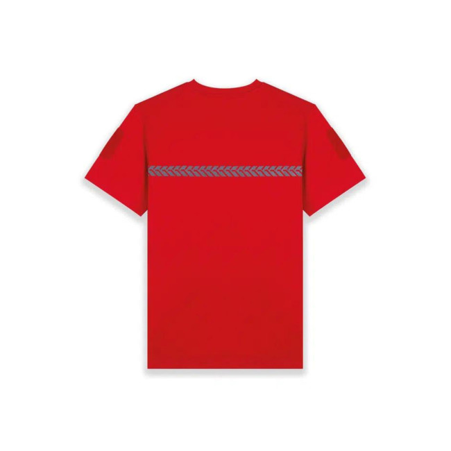 T-shirt 210g opschriften en band Brandbeveiliging Rood - Safetek by GK