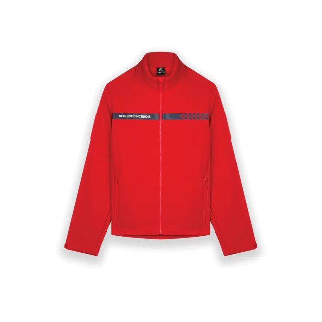 Feuerwehr-Softshell Rot - Safetek by GK