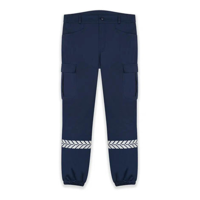 Hose für private Sicherheit mit HV-Streifen Marine - Safetek by GK