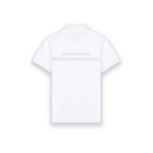 Poloshirt Kurzarm Private Sicherheit Weiß - Safetek by GK