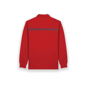 Feuerwehr Langarm-Poloshirt Safetek - Rot - GK