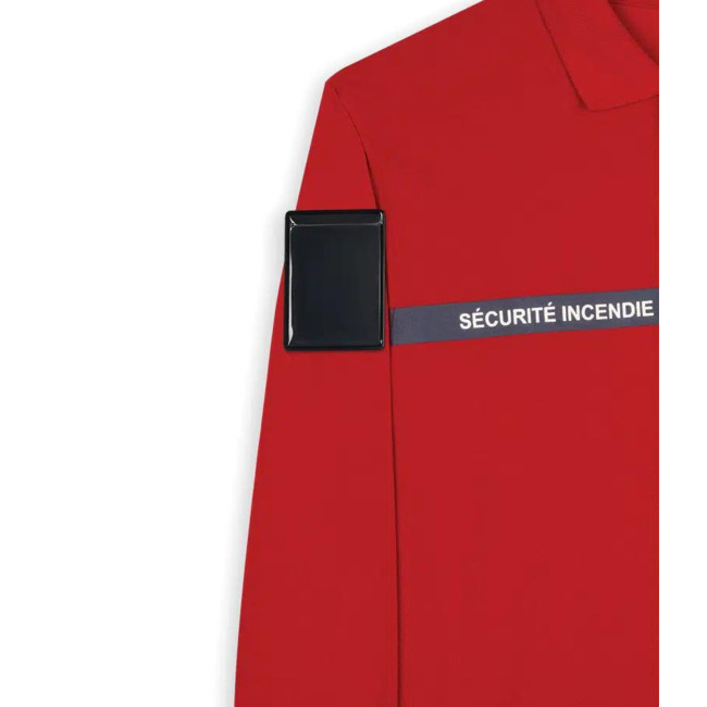 Poloshirt Langarm Brandschutz Rot - Safetek by GK