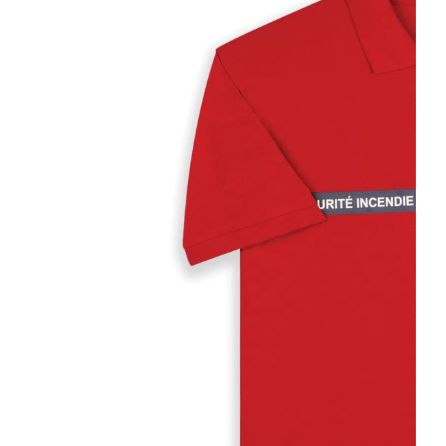 Polo manches courtes Sécurité Incendie Rouge - Safetek by GK
