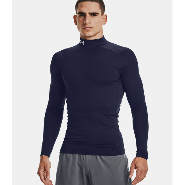 Under Armour ColdGear® Armour Kompressionsunterhemd mit Stehkragen für Herren - Marineblau