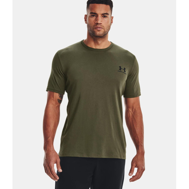 T-shirt à manches courtes UA Sportstyle Left Chest pour homme - Vert Olive - Under Armour