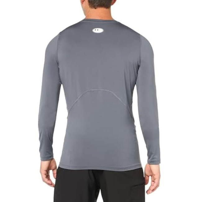 HeatGear® Armour Langarm-Shirt für Herren - Steingrau - Under Armour