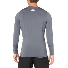 Koszulka z długimi rękawami HeatGear® Armour dla mężczyzn - Szary Kamień - Under Armour