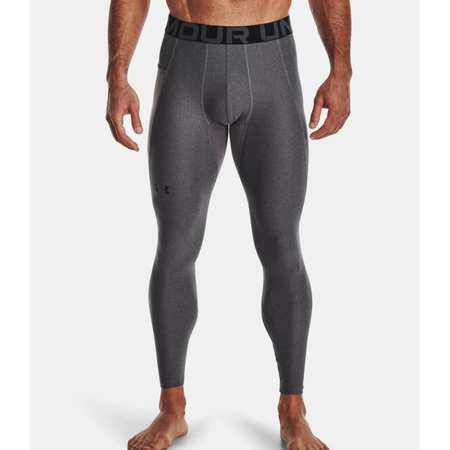 Legging HeatGear® Armour voor heren - Grijs Gemêleerd / Zwart - Under Armour