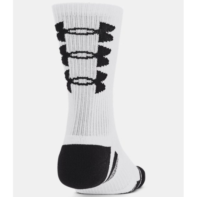 Lot de 3 paires de chaussettes UA Performance Tech Crew 3 logos - Blanc - Under Armour