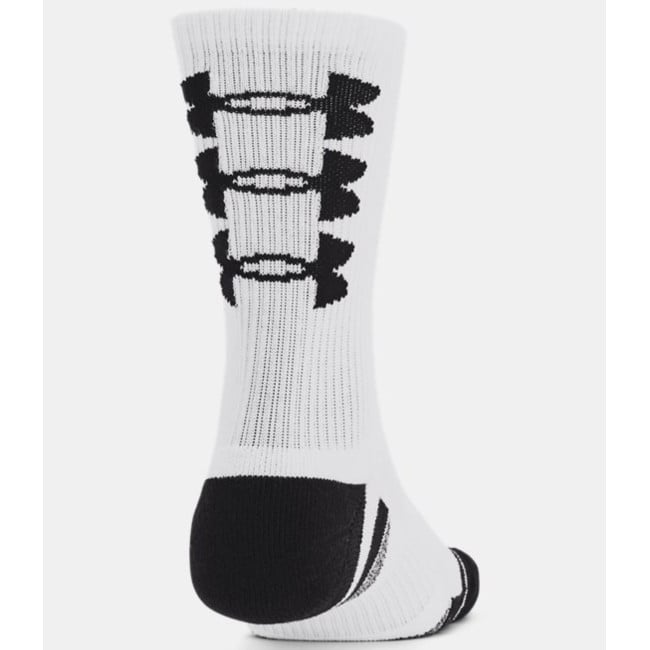 Lot de 3 paires de chaussettes UA Performance Tech Crew 3 logos - Blanc - Under Armour