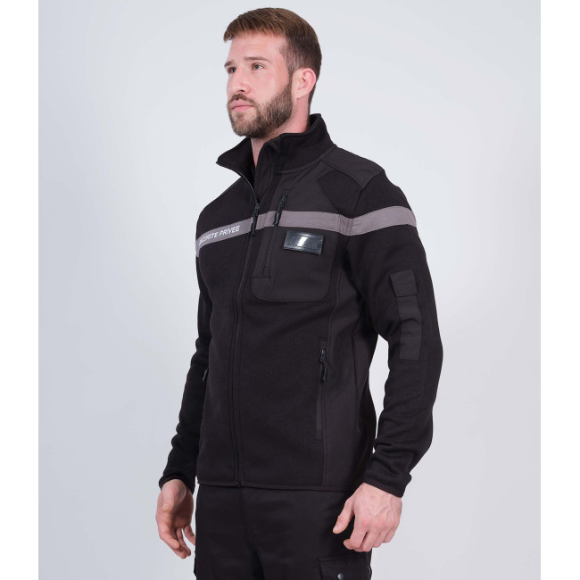 Gilet sécurité privée noir avec bande grise DIAMANT - Nine Worth by North Ways