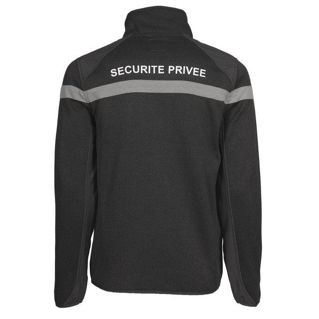 Schwarze Privatweste mit grauem Streifen DIAMANT - Nine Worth by North Ways
