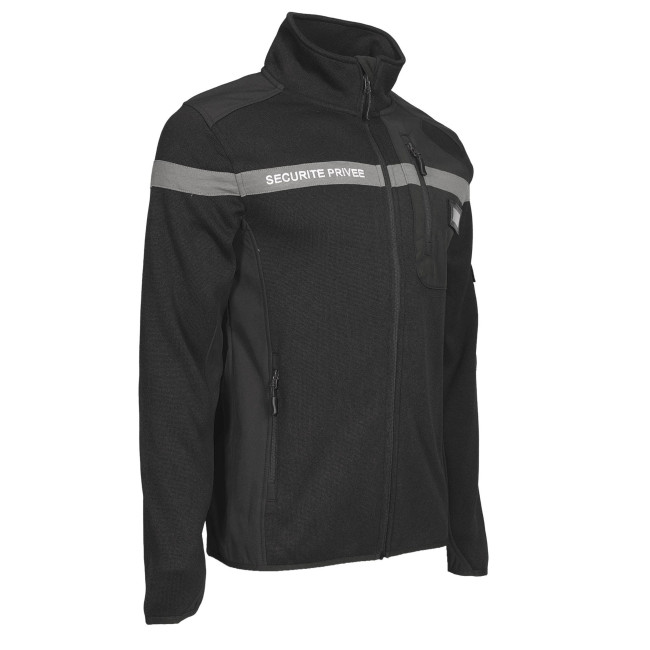 Gilet sécurité privée noir avec bande grise DIAMANT - Nine Worth by North Ways