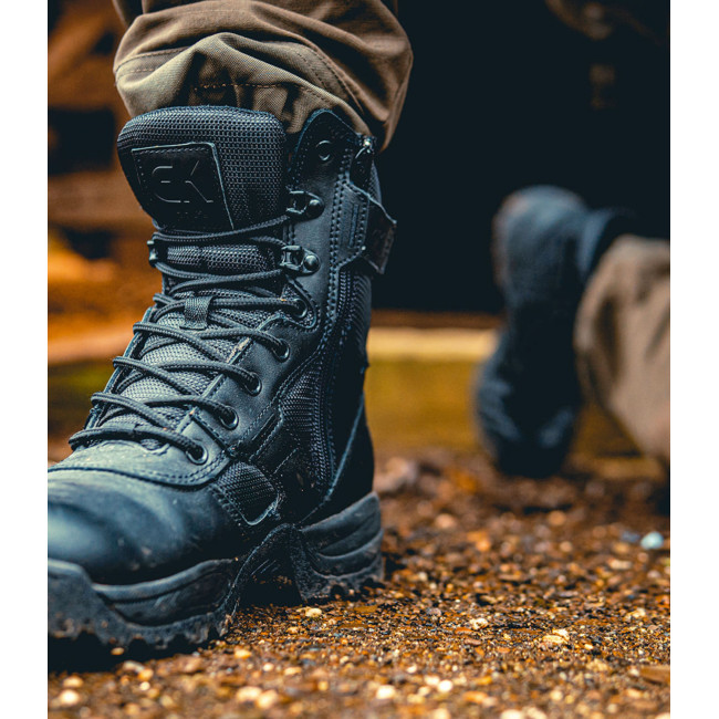 Leer / Nylon 2 ritsen schoenen - GK