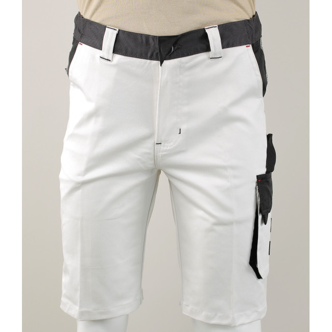 Bermuda multipoches bicolore blanc et noir THEMIS - LMA