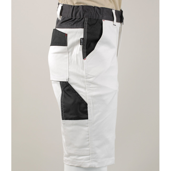 Bermuda multipoches bicolore blanc et noir THEMIS - LMA