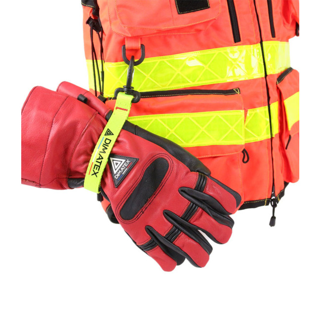 Universele handschoenhouder CAPTURE fluorgeel - Dimatex