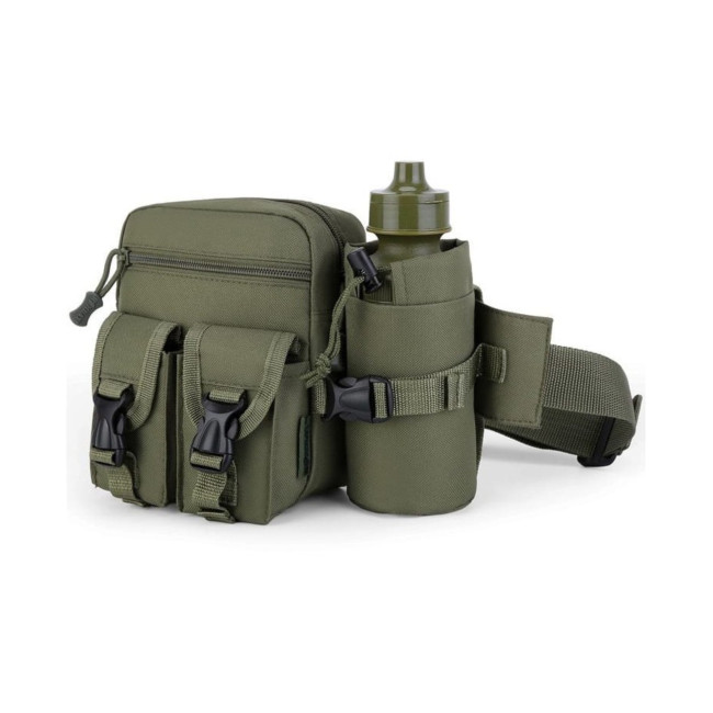 Sac banane Pioneer avec gourde - Vert Olive - Kombat Tactical