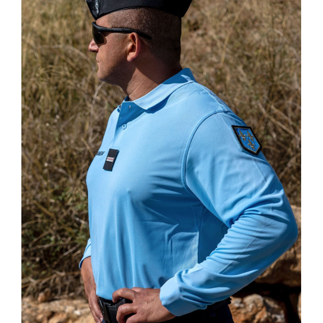 Gendarmerie Poloshirt blau Langarm - Patrol Equipement