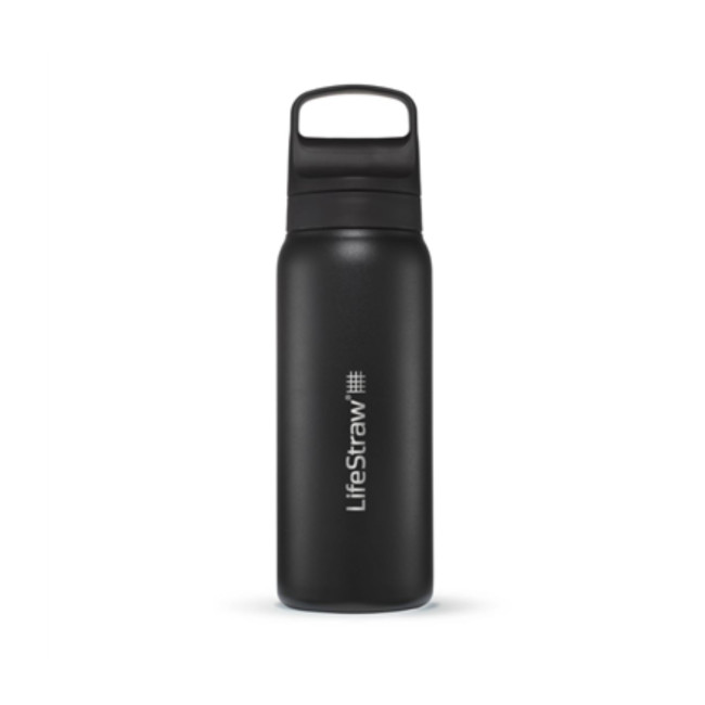 Edelstahl-Filterflasche 650mL Go Series - Schwarz - LifeStraw