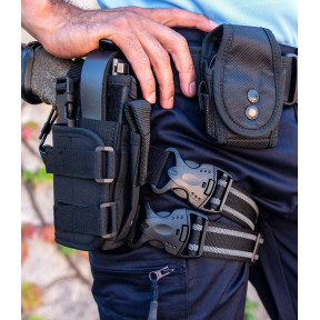 Taktisches Oberschenkelholster Schwarz - Patrol