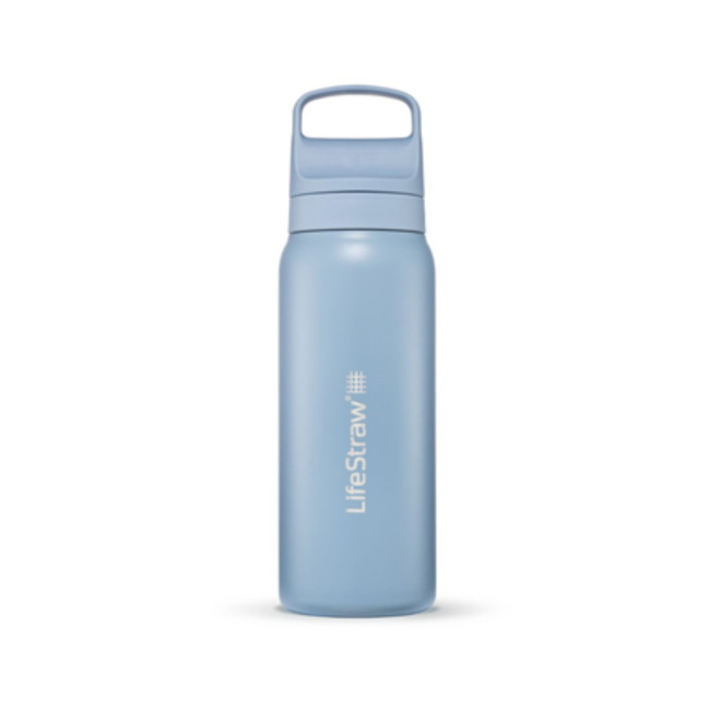 Filtrująca butelka ze stali nierdzewnej 530mL Go Series - Niebieska - LifeStraw