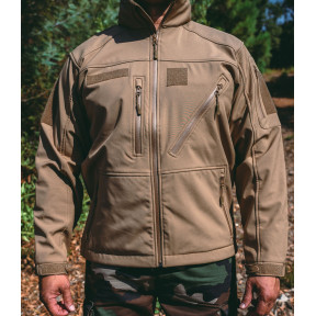 Blouson softshell 3 couches Dintex Coyote - Patrol Equipement