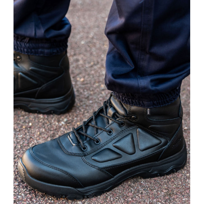 Rangers Noir mi-hautes cuir WP -Patrol Equipement