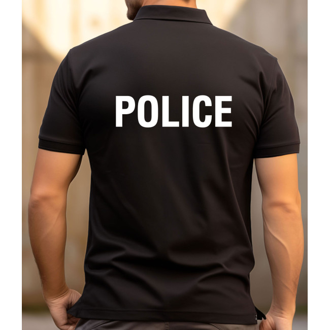 Polo czarne krótki rękaw Policja -Patrol Equipement