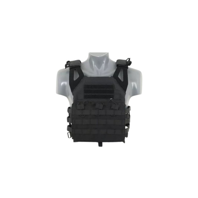 Kogelwerende vest V18 + 2 Dummy beschermingsplaten - Zwart - Delta Tactics
