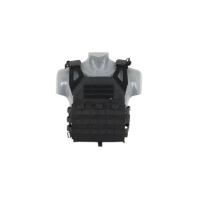 Kamizelka taktyczna V18 + 2 płyty ochronne Dummy - Czarna - Delta Tactics
