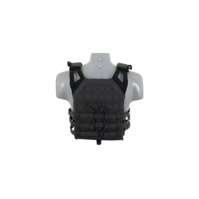 Kamizelka taktyczna V18 + 2 płyty ochronne Dummy - Czarny - Delta Tactics