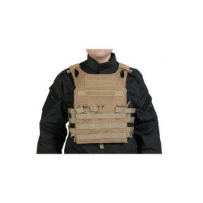 Colete porta-placas V18 + 2 placas de proteção Dummy - Tan - Delta Tactics