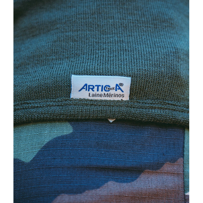 Polo Artica Trek 200g MERINO Grün - Patrol Equipement