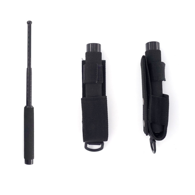 Pałka teleskopowa 40 cm uchwyt piankowy + kabura - Patrol Equipement
