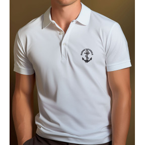 Polo blanc manches courtes Marine Nationale -Patrol Equipement