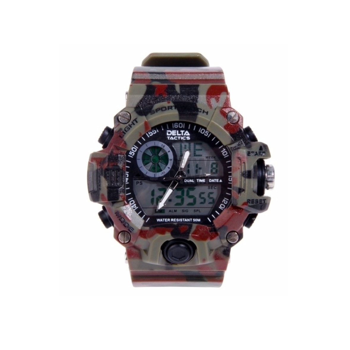 Reloj táctico analógico y digital Camo Delta Tactics - Main Image