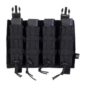 Force-Panel mit 4 SMG 9mm Magazintaschen - Schwarz - Delta Tactics