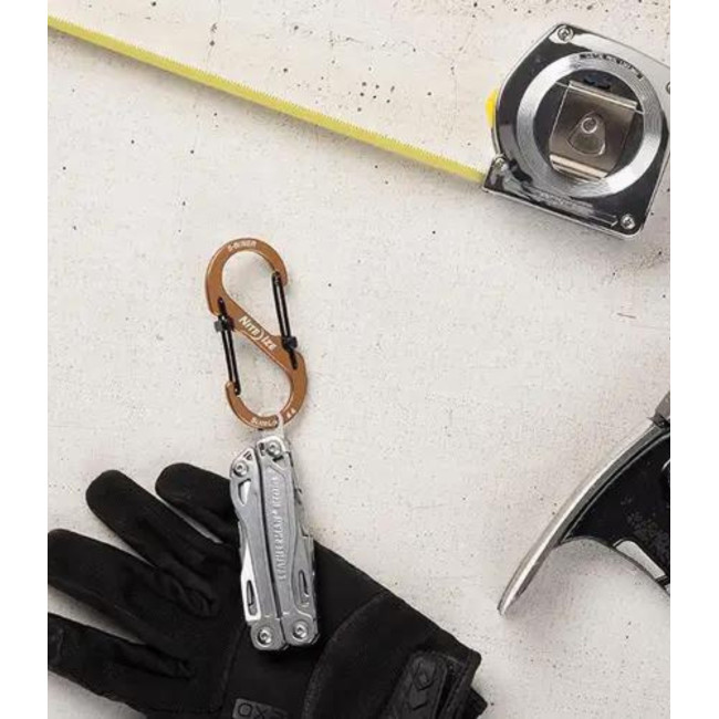 S-Biner® SlideLock® Aluminum 4 - Coyote - nite ize