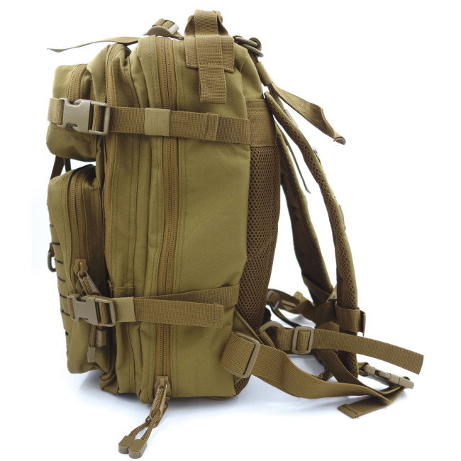 Sac à dos Assault Pack Système MOLLE Découpe Laser 27L Coyote -Patrol Equipement