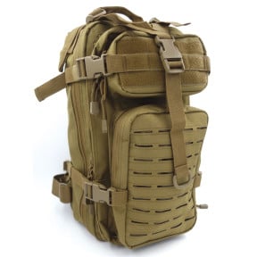 Sac à dos Assault Pack Système MOLLE Découpe Laser 27L Coyote -Patrol Equipement