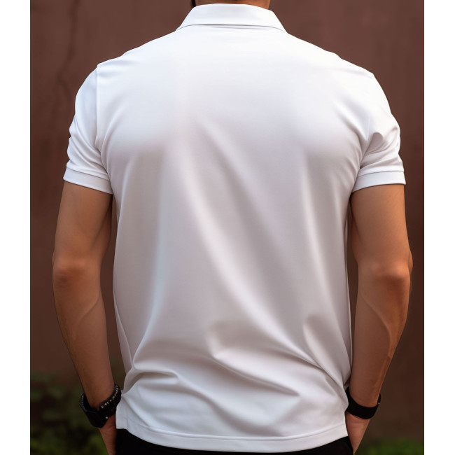 Polo blanc manches courtes Troupes de Marine -Patrol Equipement