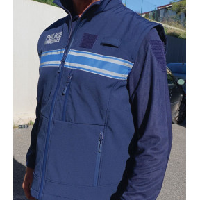 Blouson softhsell Police Municipale 2-en-1 manches amovibles - Patrol