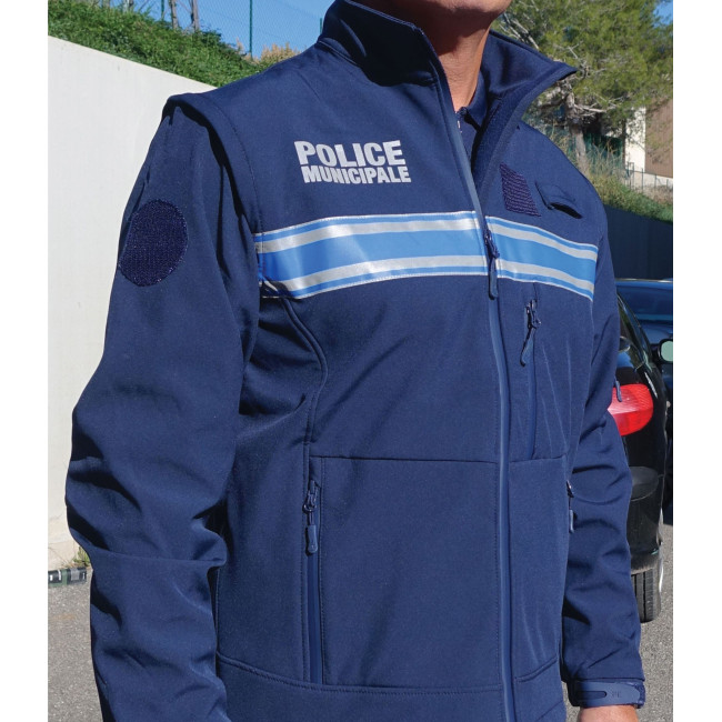 Blouson softhsell Police Municipale 2-en-1 manches amovibles -Patrol Equipement