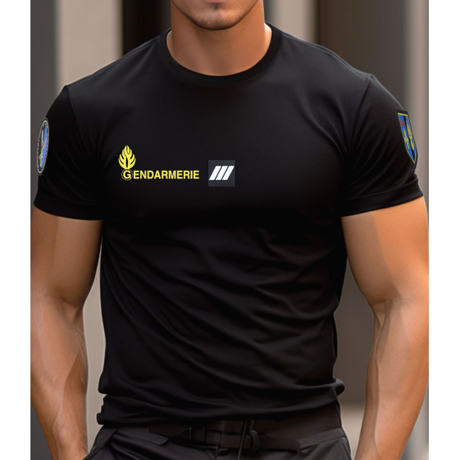 Ademend T-shirt Mobiele Gendarmerie + klittenband -Patrol Equipement