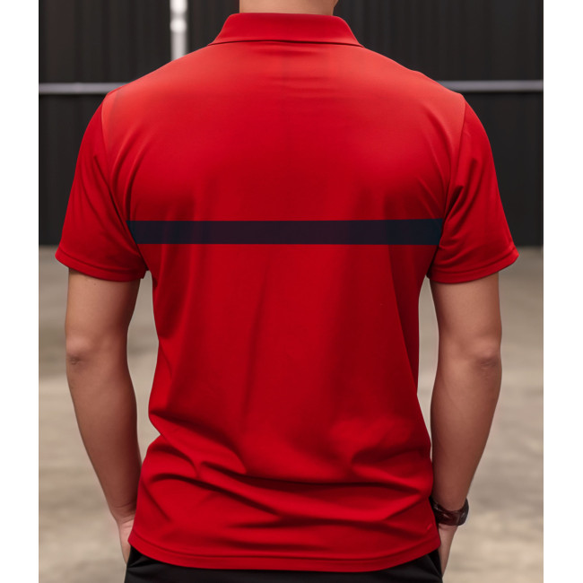Rotes Poloshirt Brandschutz - Patrol Equipment