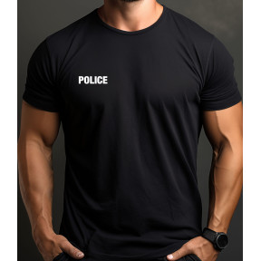 T-shirt z nadrukiem Policja Czarny - Patrol Equipement